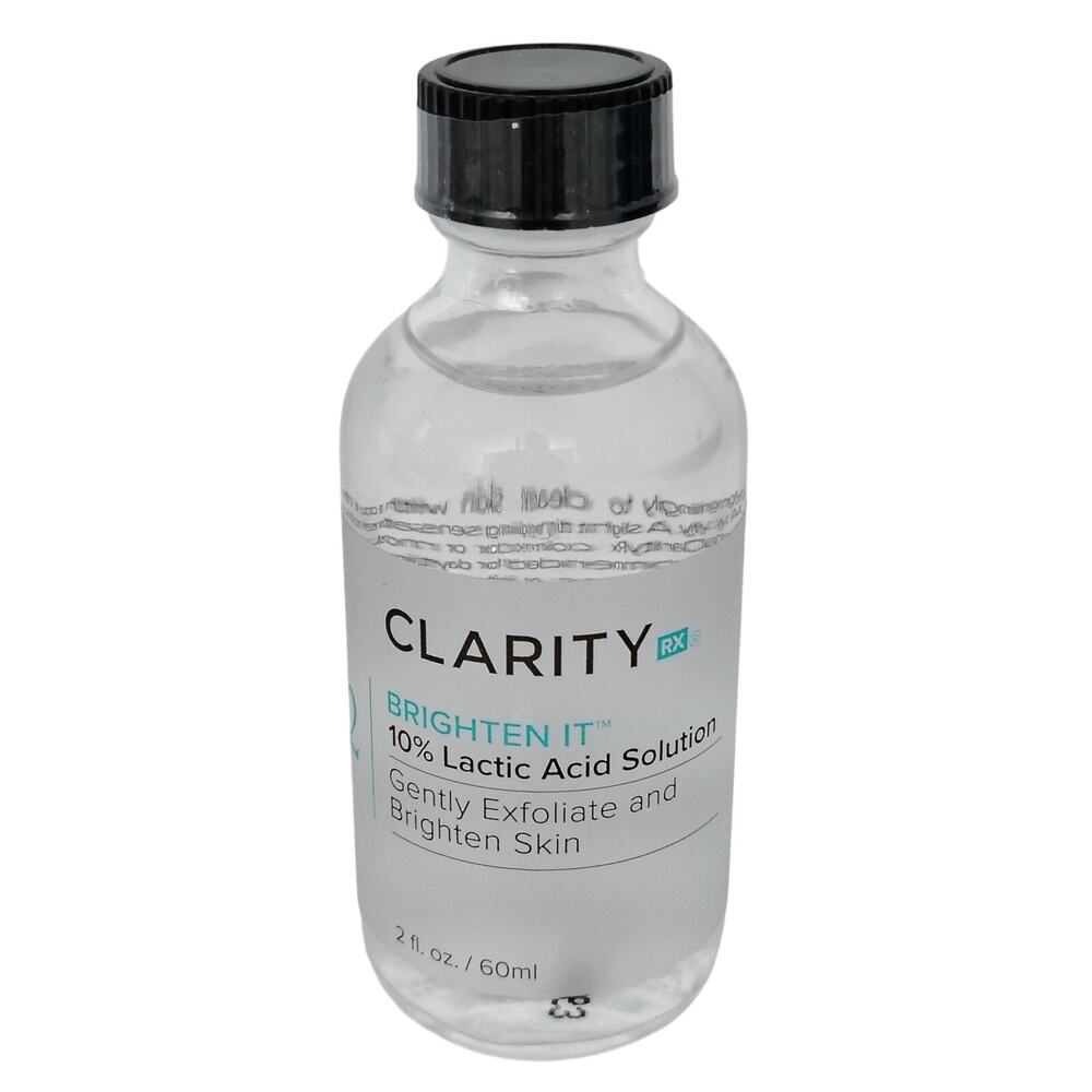 ClarityRx Brighten It Gently Exfoliate & Brighten Skin 2 oz. NEW 10% Lactic Acid